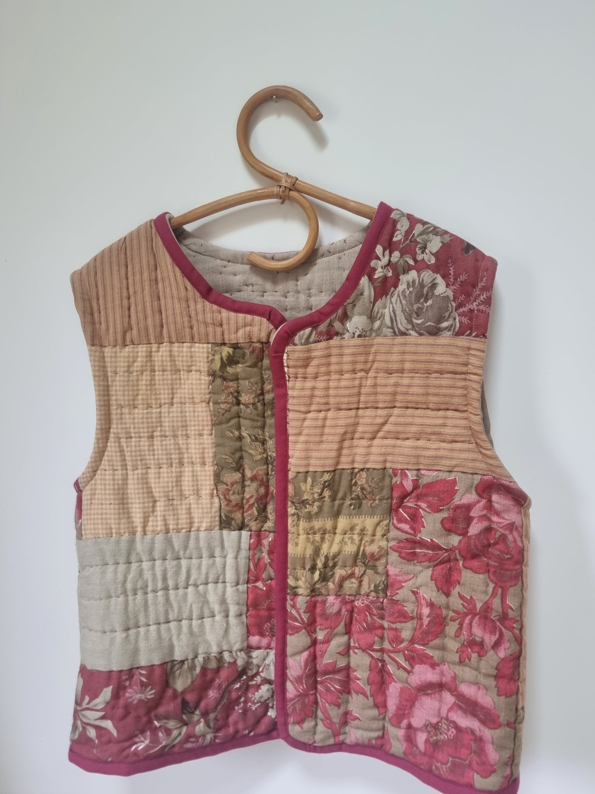Gilet matelassé réversible bordeaux