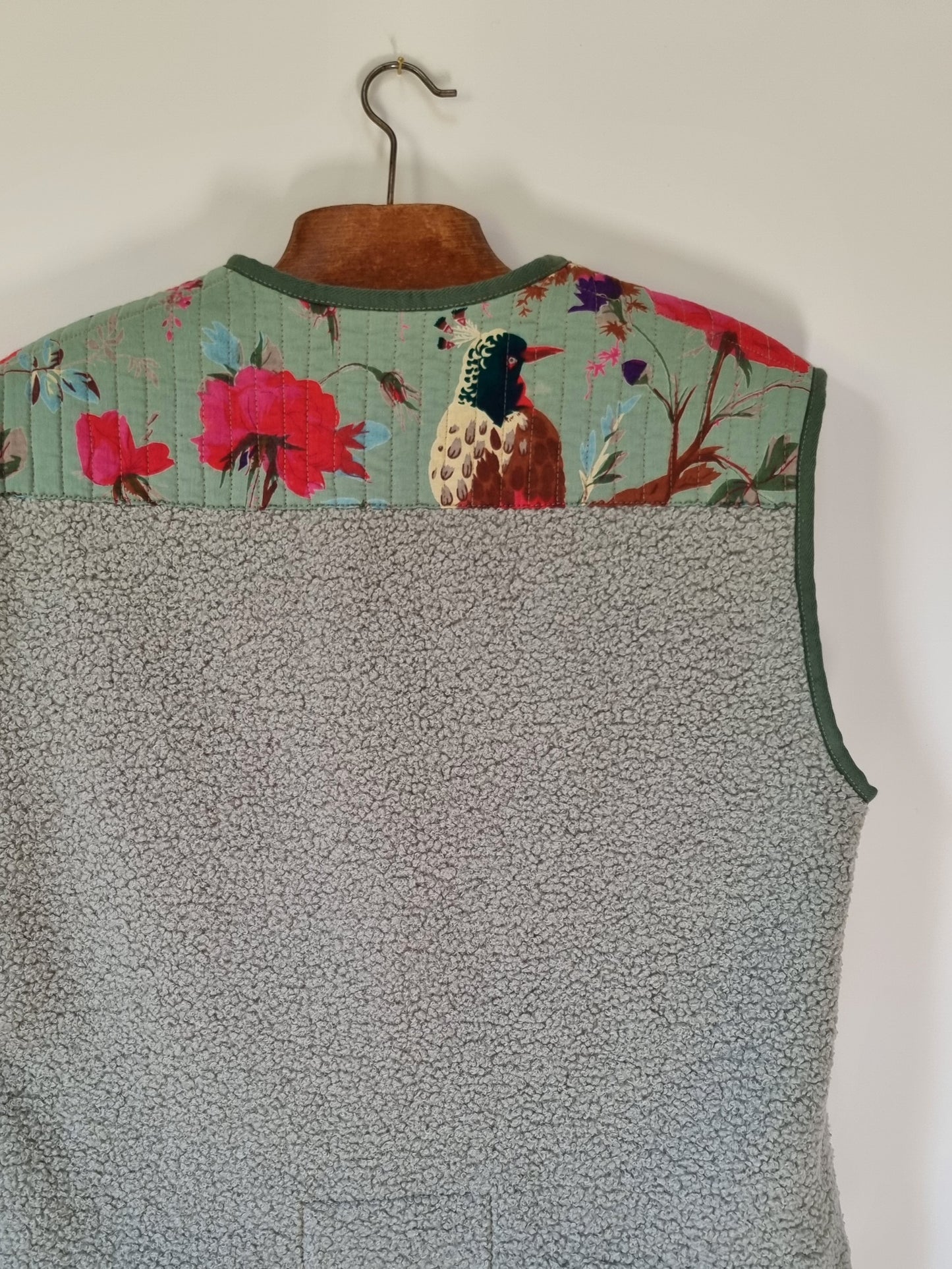 Gilet mouton vert sauge