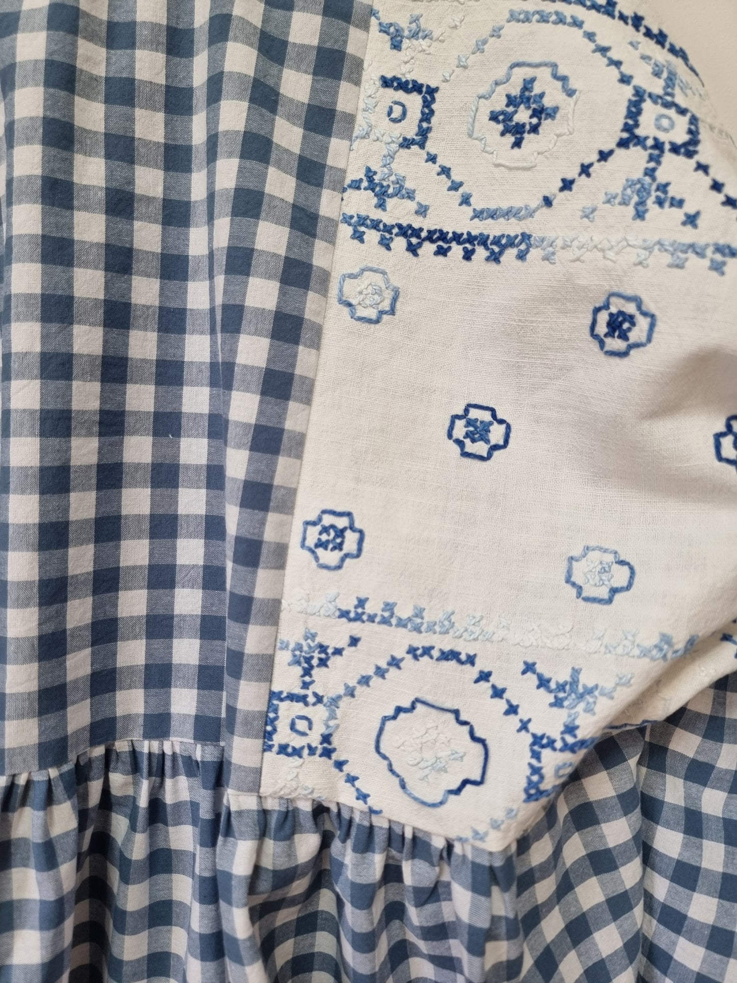 Tunique Erell bleu brodée