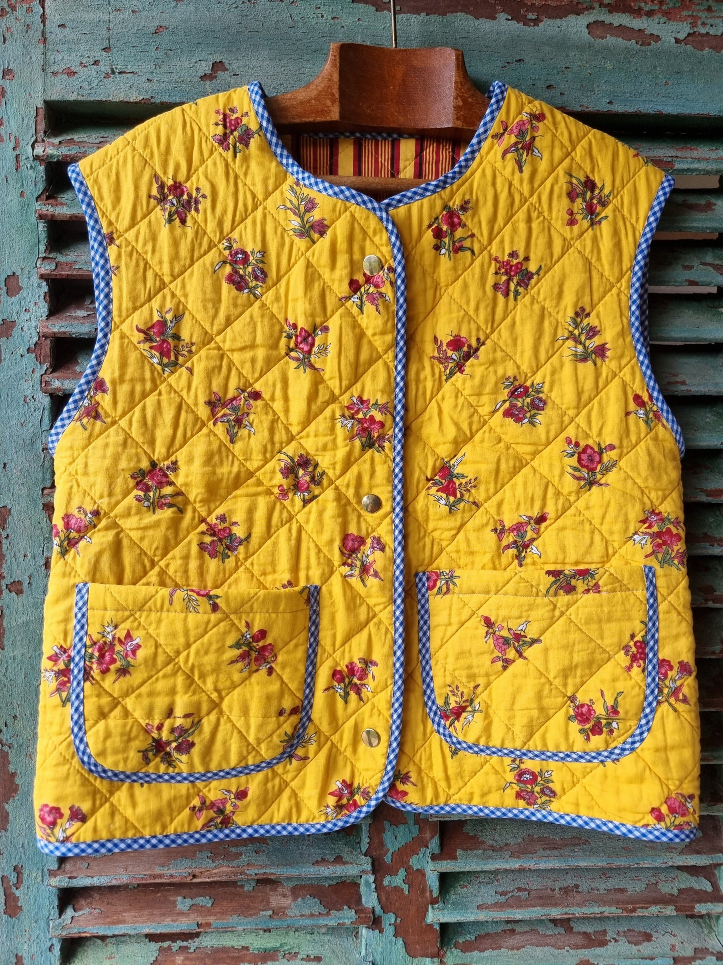 Gilet matelassé jaune