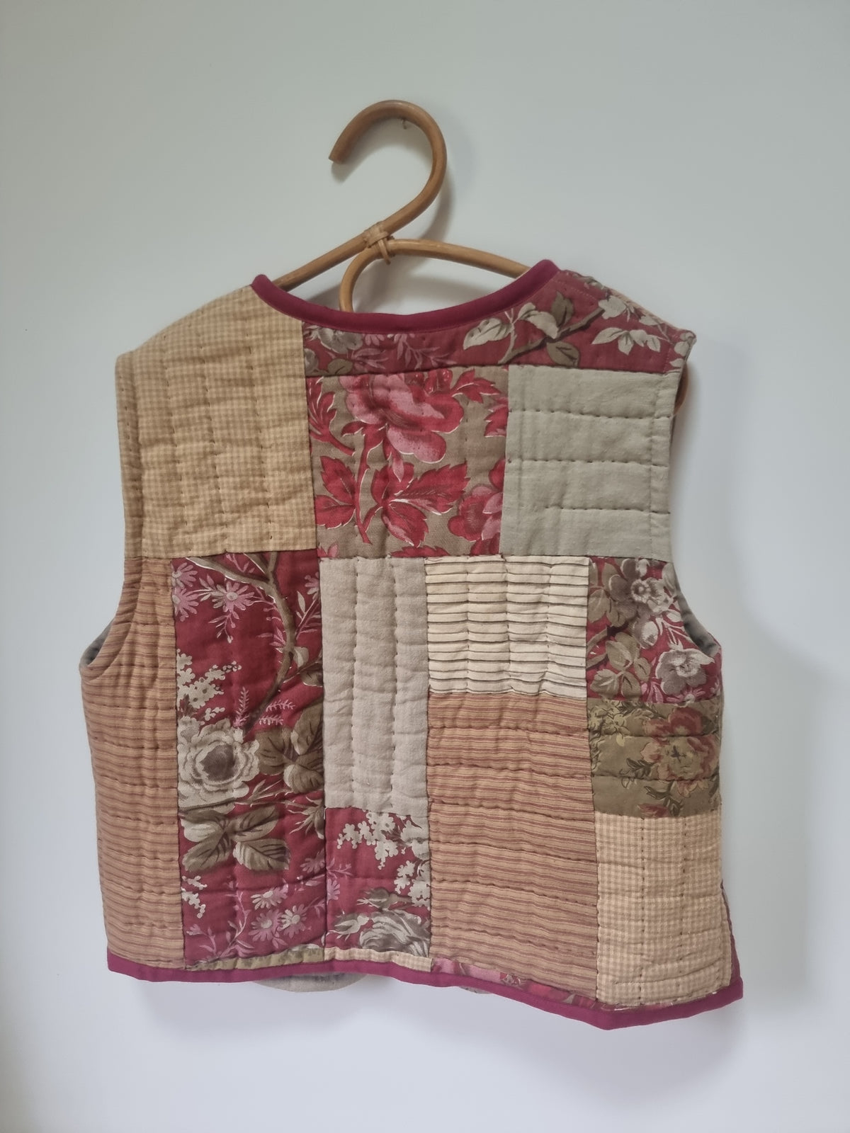 Gilet matelassé réversible bordeaux