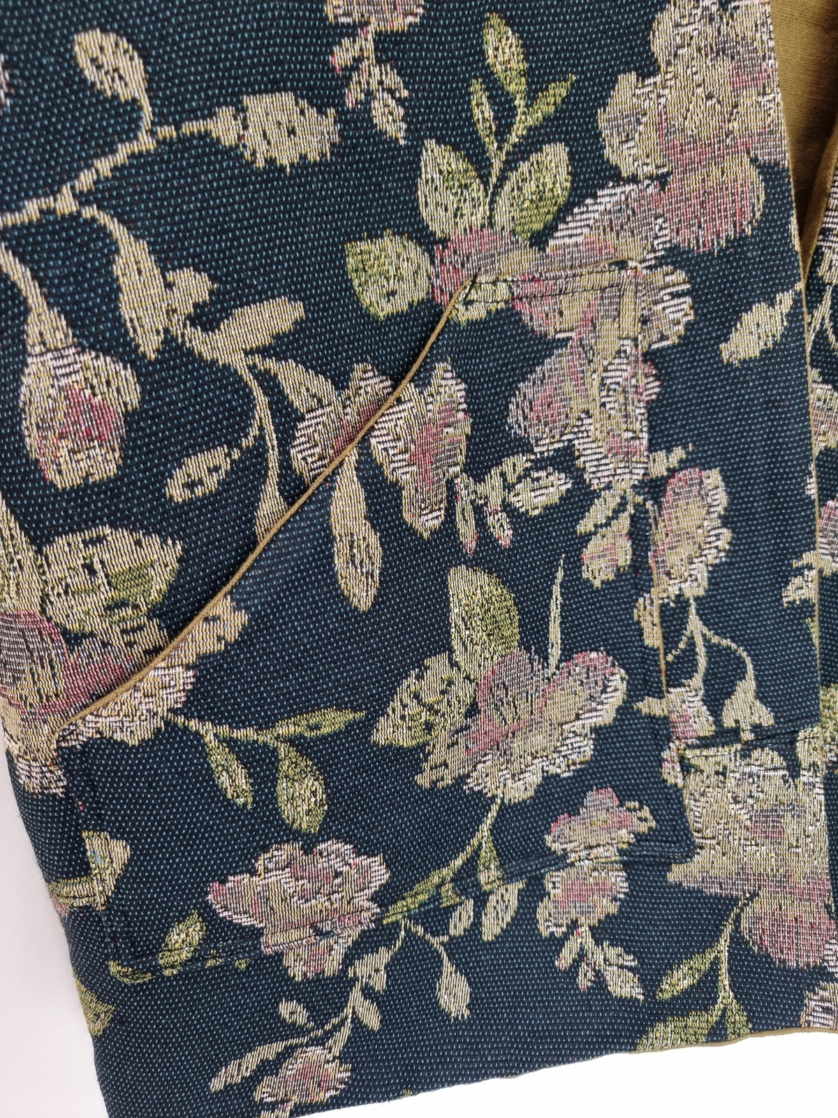 Veste sans manches réversible jacquard noir