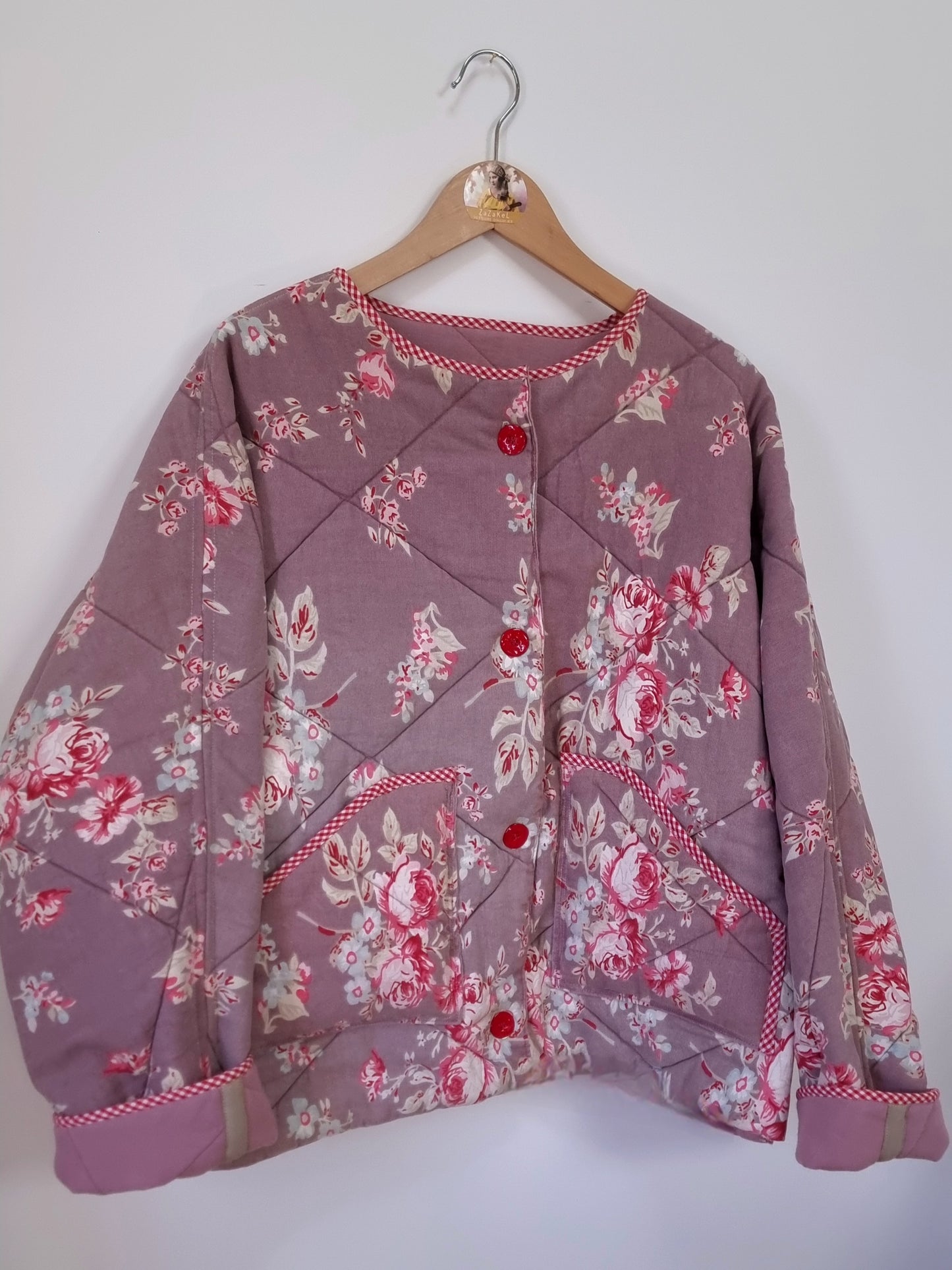 Veste matelassée mauve