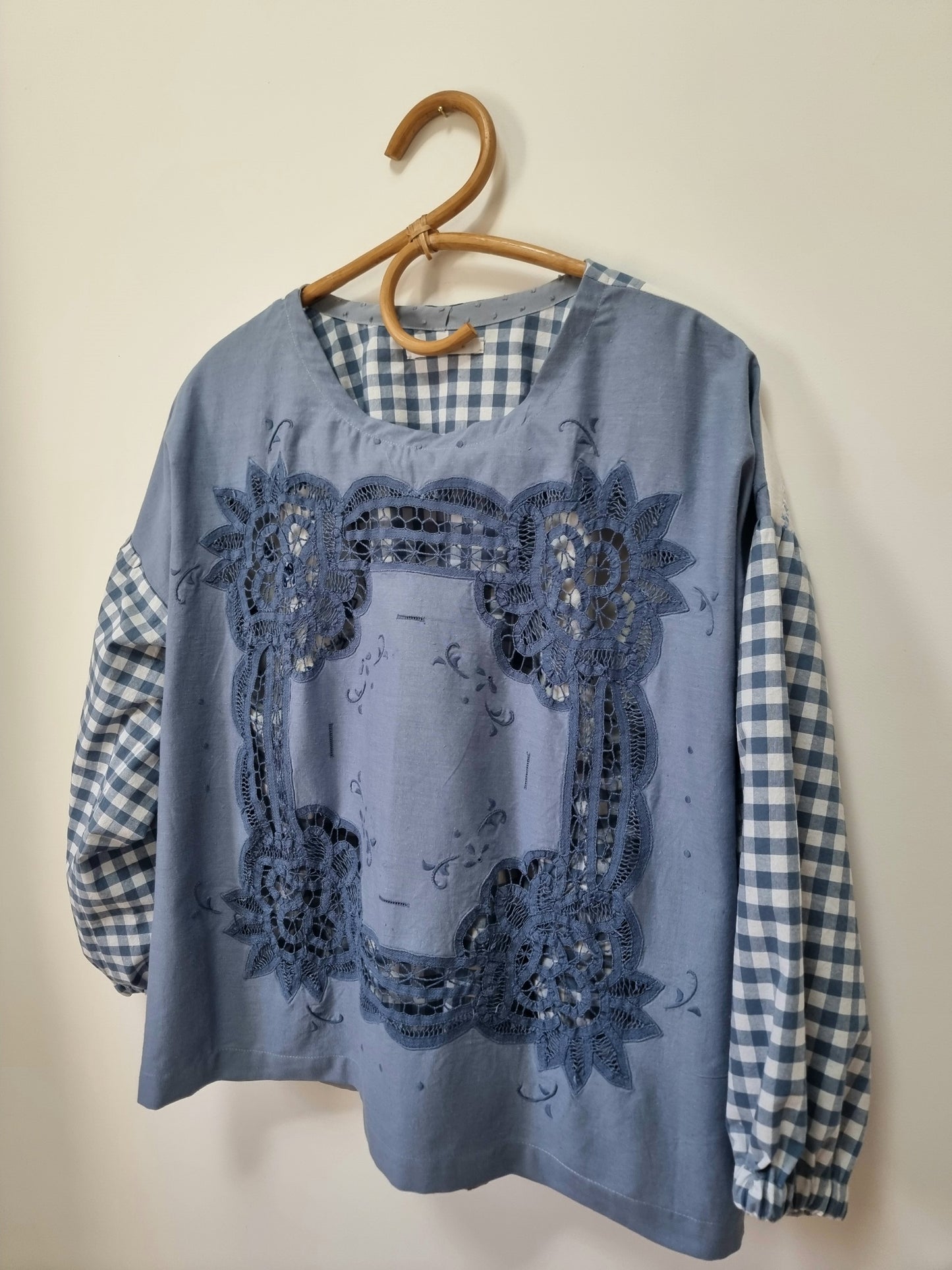 Tunique Erell bleu brodée
