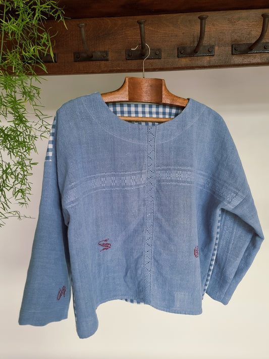 Tunique minimaliste bleue