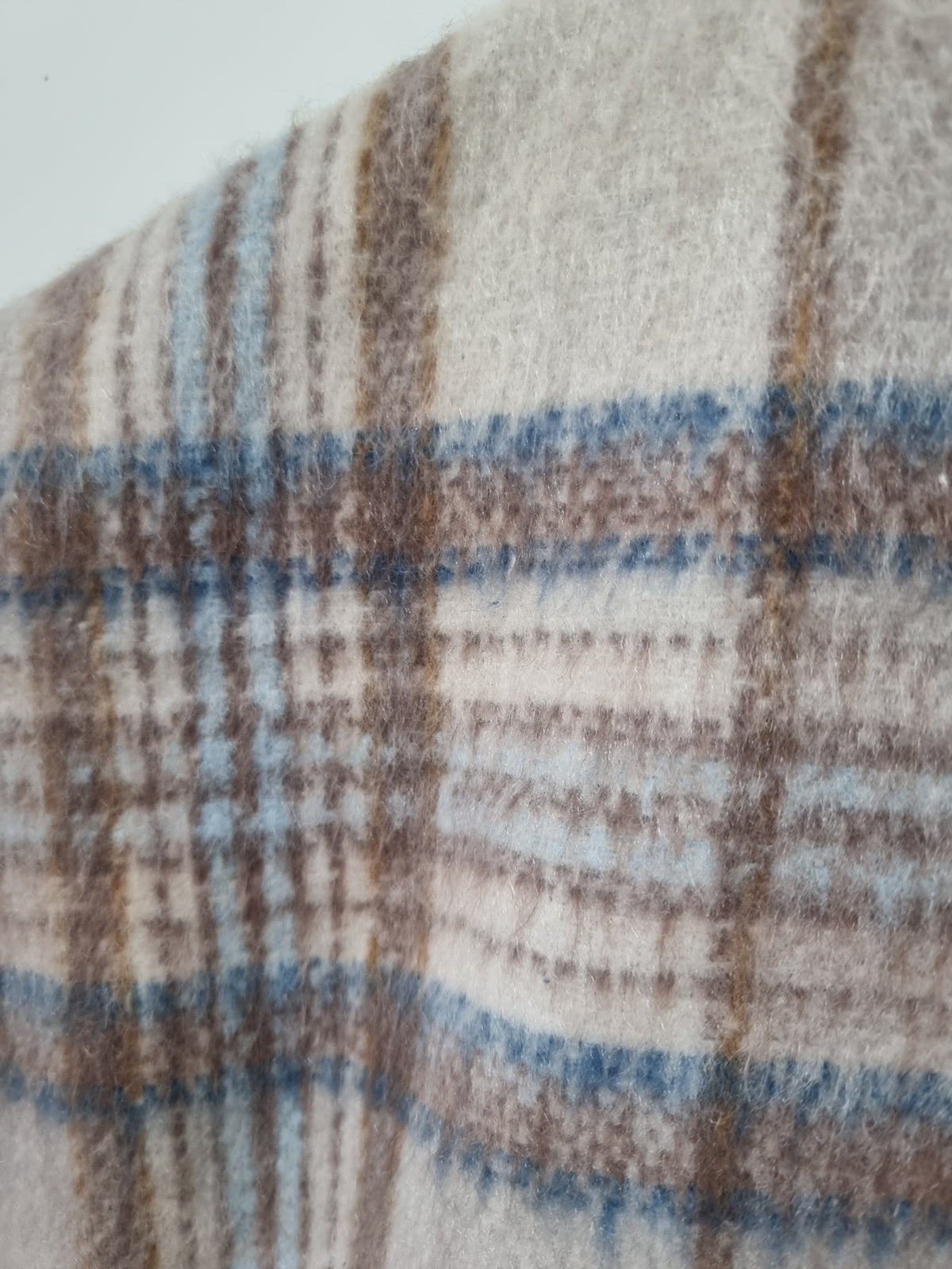 Veste sans manches réversible camel et denim