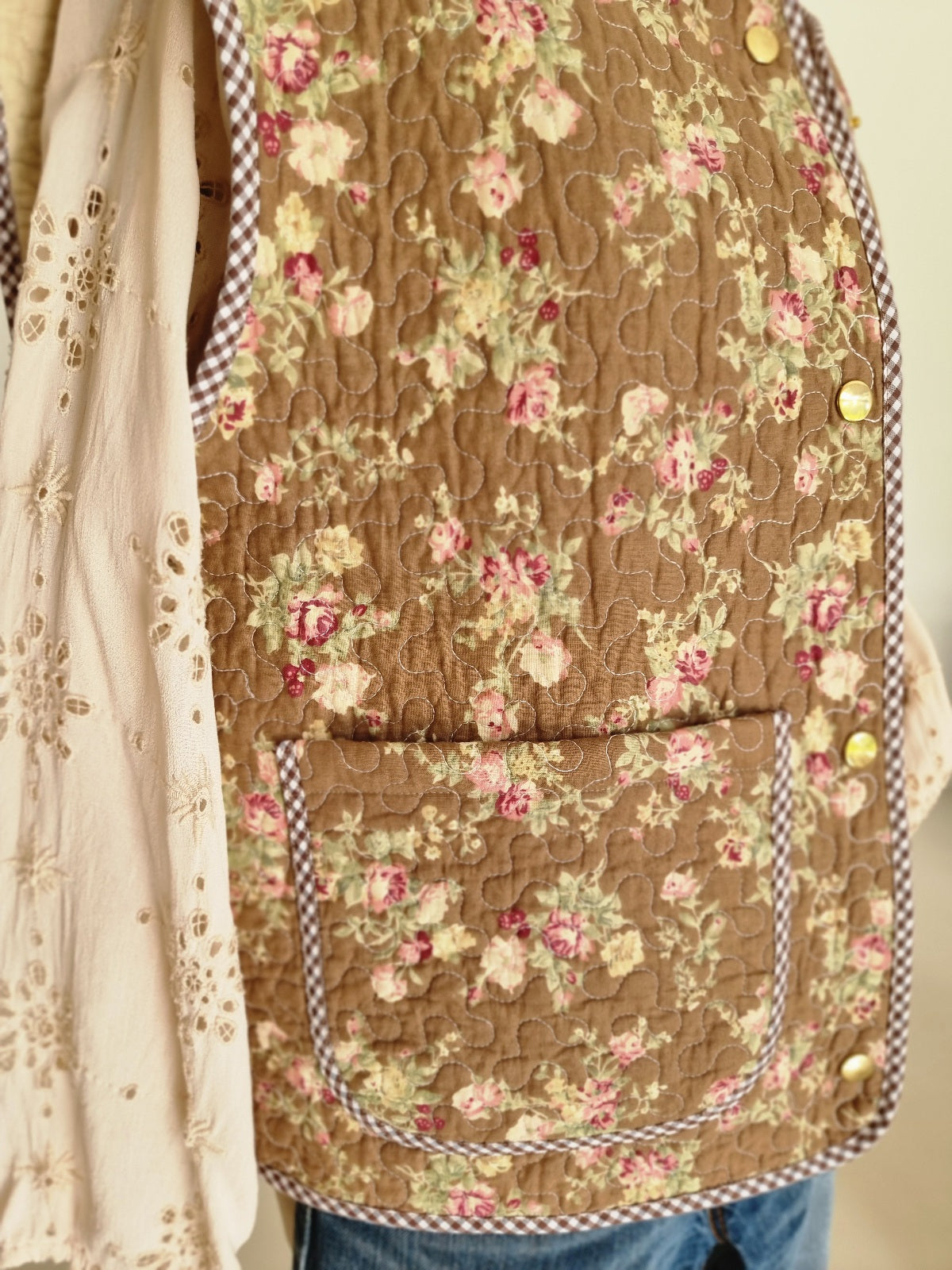 Gilet matelassé chocolat