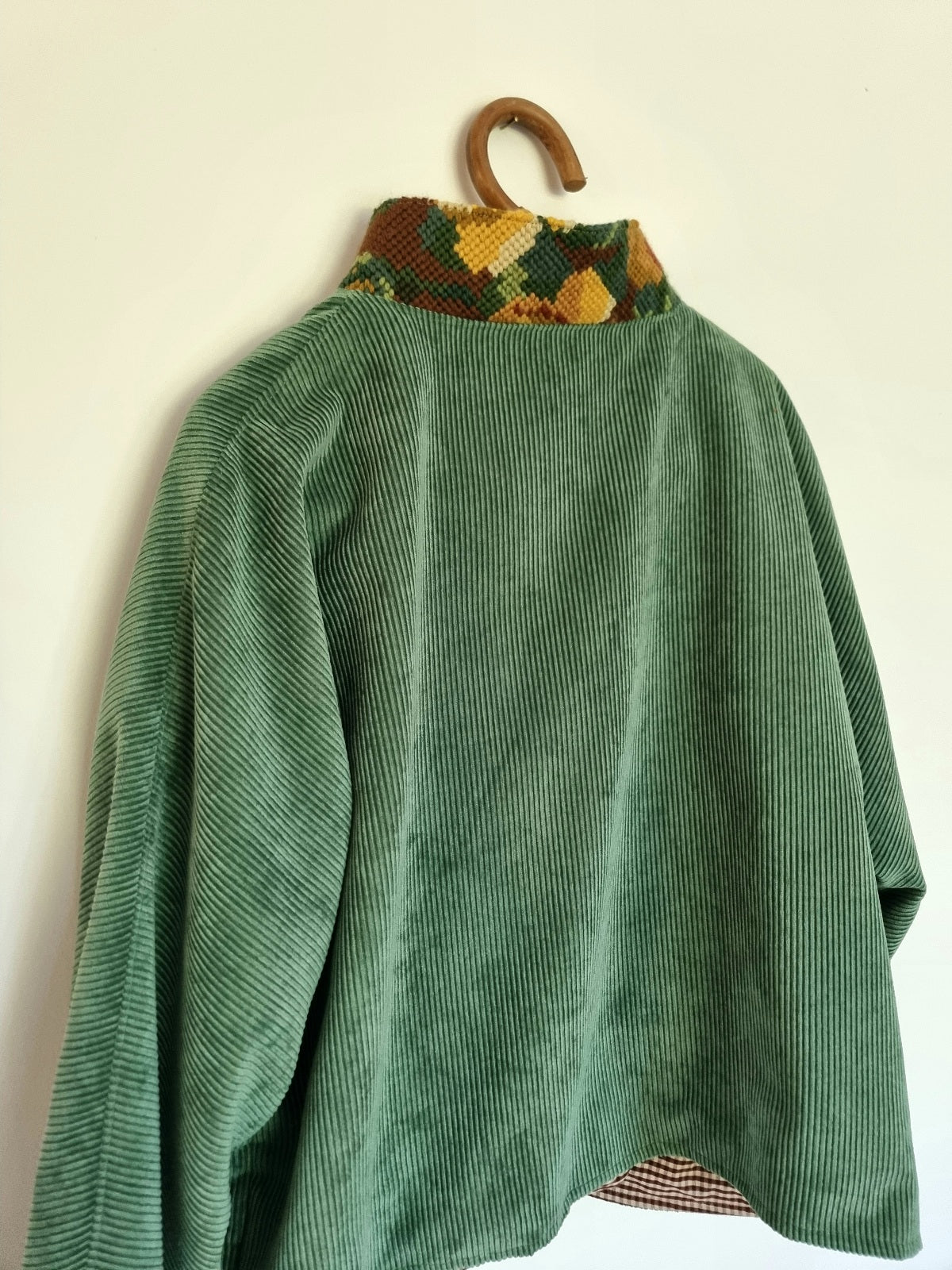 Veste velours vert  malachite