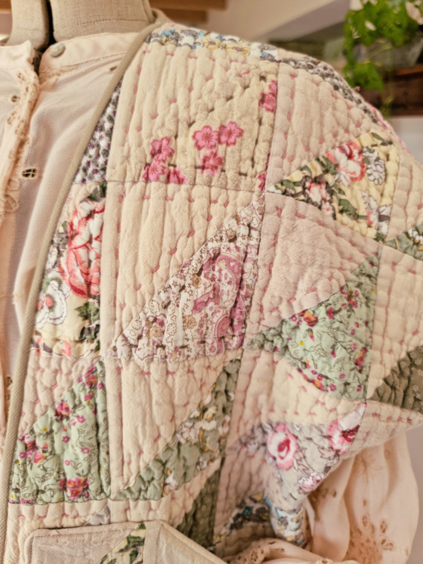 Veste matelassée sans manches kaki