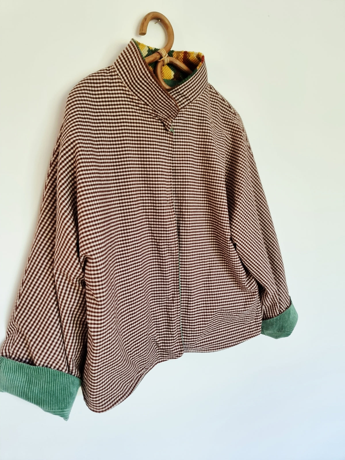 Veste velours vert  malachite