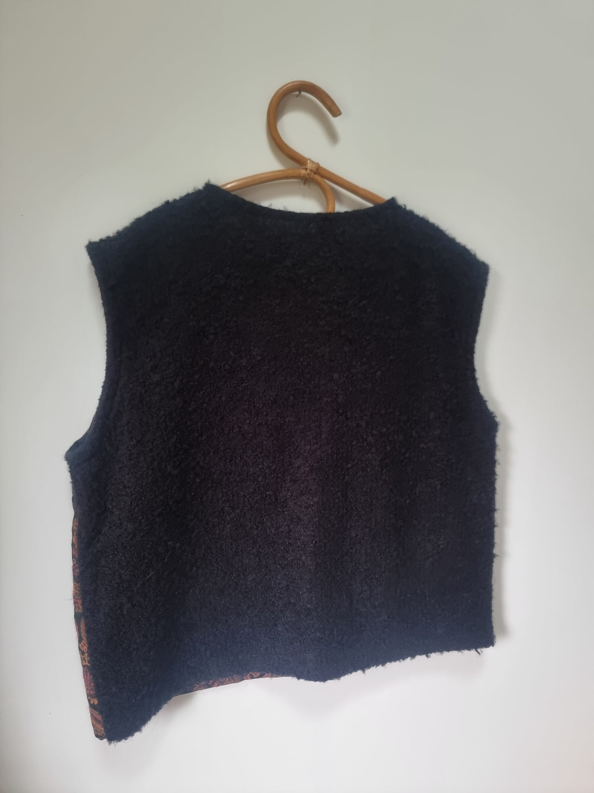Pull sans manches jacquard