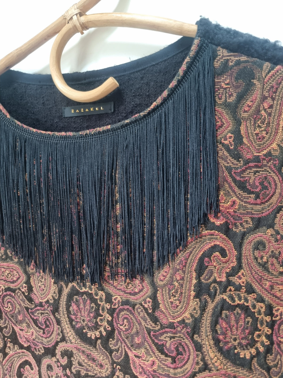 Pull sans manches jacquard