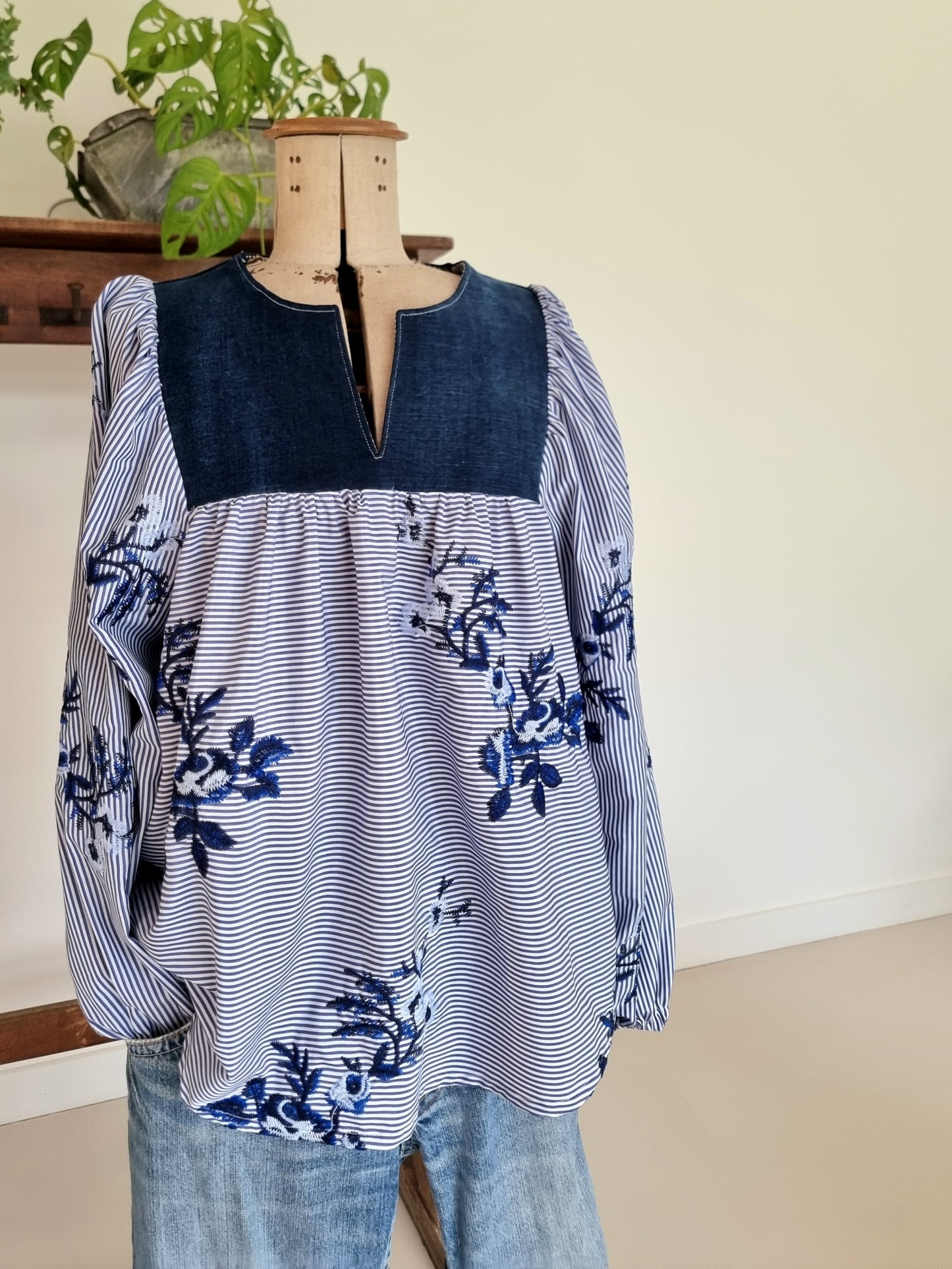 Tunique Rozenn rayée bleue